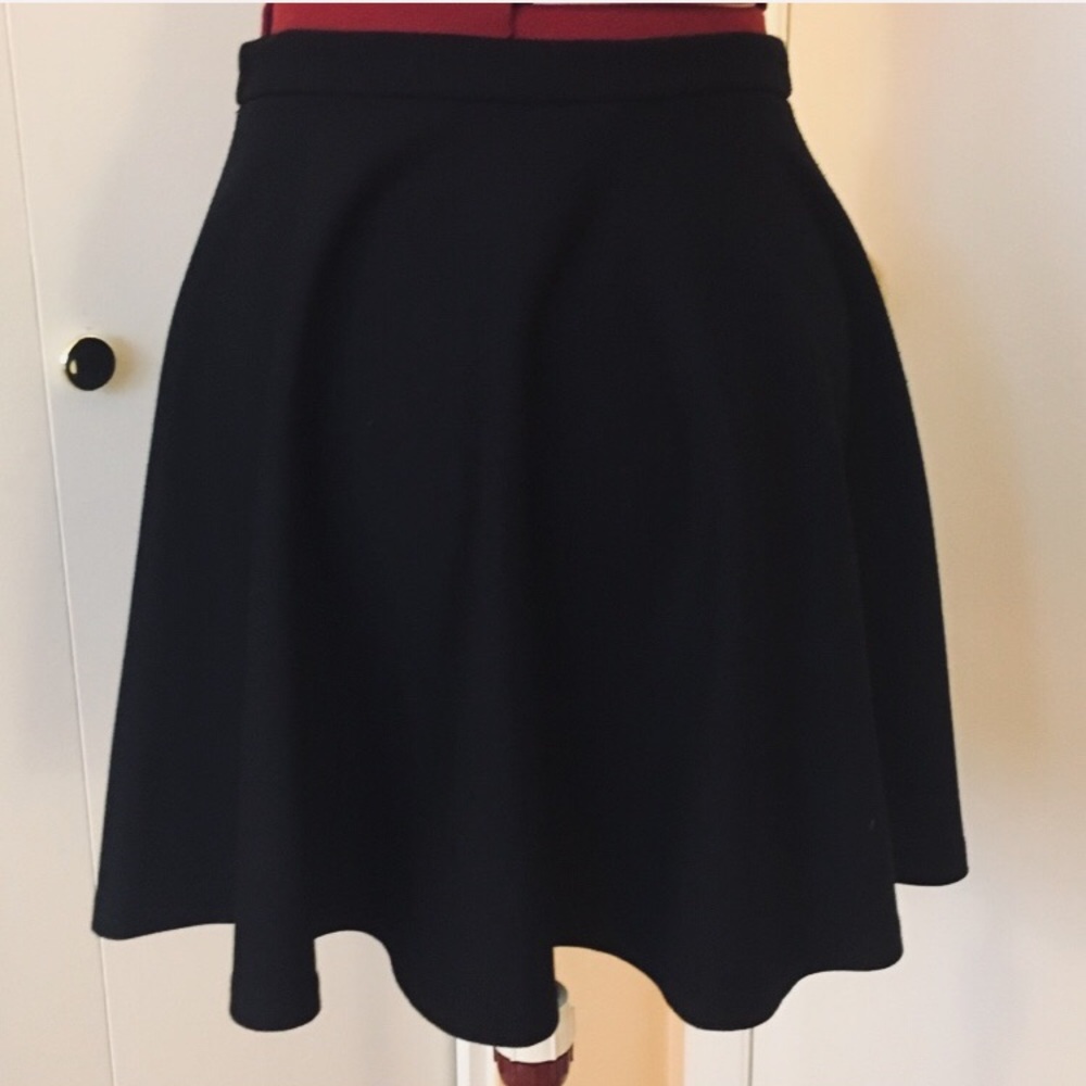 UO Coincidence & Chance Black Skater Jersey Skirt